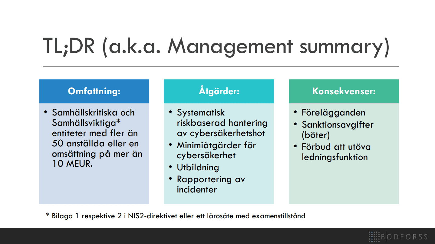 Sammanfattning början