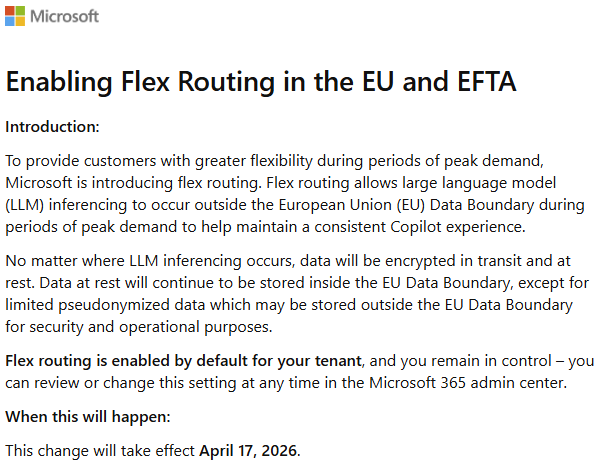 Enabling Flex Routing in the EU and EFTA
